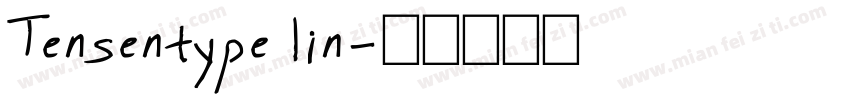 Tensentype lin字体转换